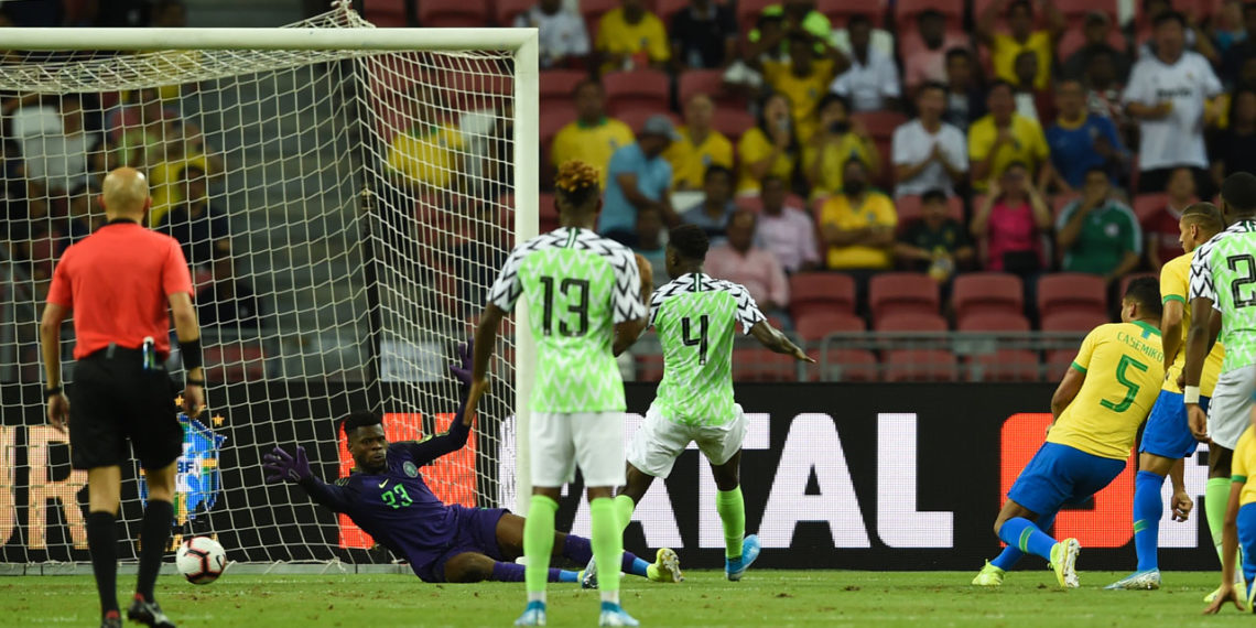 Rohr looks at positives as Brazil force Nigeria to 1-1 draw
